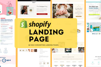 build a high converting shopify landing page that grows your sales
