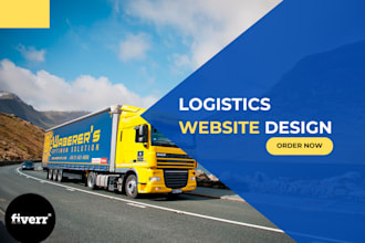 build logistics trucking shipping cargo website landing page