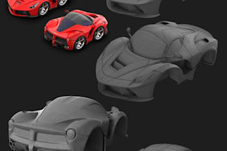 do 3d car modeling, 3d car design, 3d car model, 3d automotive model