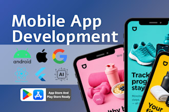 do mobile app development flutter android ios react native ai saas developer