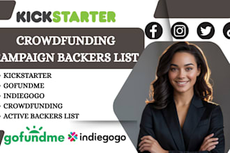 generate verified backers list for your kickstarter gofundme indiegogo campaign