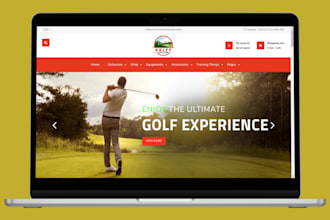 build golf website golf shopify store golf accessories store dropshipping store