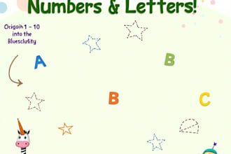 make letter and number tracing workbook for kids