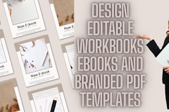 design ebook, workbook, lead magnet and pdfs