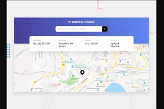 developing an IP address tracker app, IP tracker web app, IP tracker software