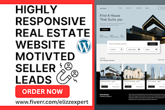 build real estate website motivated seller leads generation wholesale website