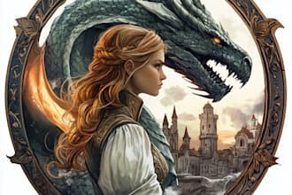 make a fantasy game logo and branding