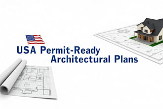 create USA permit ready architectural drawings, plans, and blueprints
