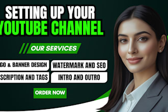 create and setup youtube channel