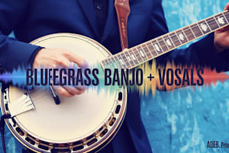write and record a custom bluegrass song with guitar and banjo