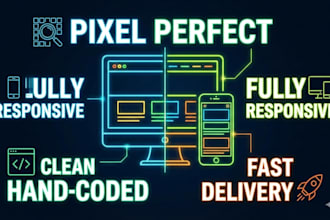 convert figma to html, sketch to html, xd to html,responsive
