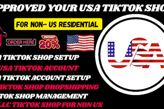 usa tiktok shop product listing manager approve non residents llc registration