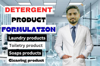 develop product formulations of detergents, soaps, laundry and toiletry products