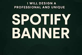design a unique spotify banner for your profile