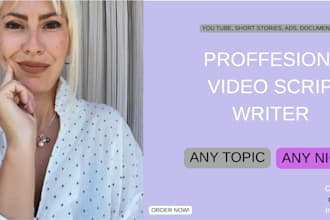 be your script writer