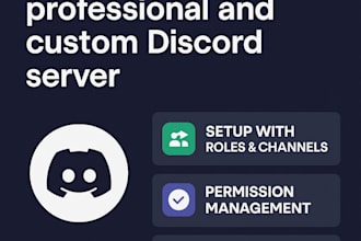 create a professional and custom discord server for your community