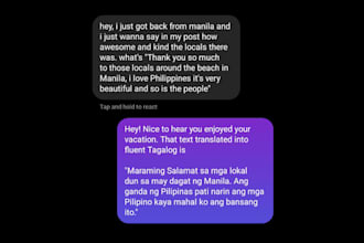 translate english to filipino or vice versa text accurately