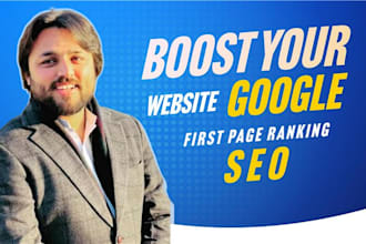 boost your website to google first page ranking with SEO
