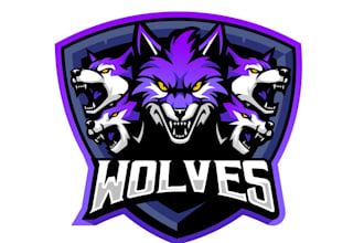 design outstanding wolf logo with express delivery