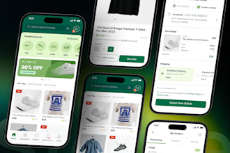 develop marketplace app, ecommerce app, shopping app, multi vendor app