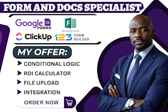 create 123 formbuilder microsoft questionnaire clickup google form online form