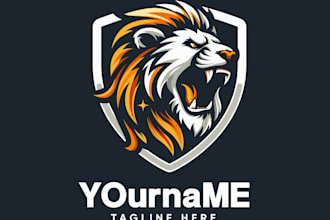 create your creative lion mascot logo within 12 hours
