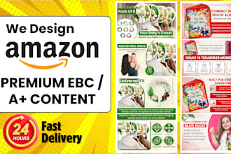 design premium amazon ebc design, amazon a plus content