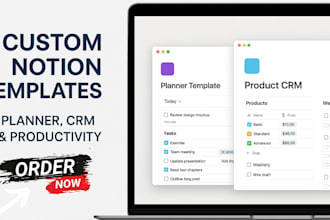design and sell premium digital products for planners, business CRM productivity