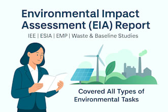 write a professional environmental impact assessment eia report