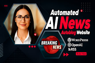 create automated news website, auto news RSS aggregator