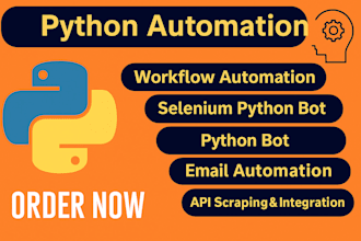 do python automation bot, scraping bot, web automation bot, ai agent, retell ai