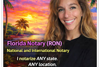 notarize documents remote USA and international florida notary public