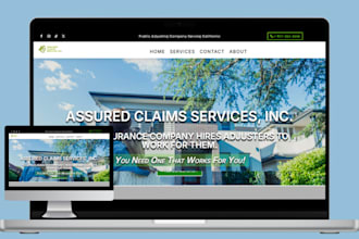 public adjuster website insurance claim website public adjuster landing page