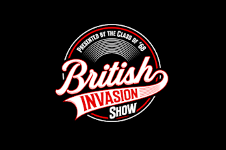 design british invasion theater show logo