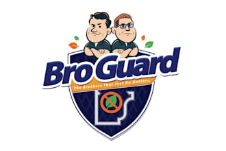 design powerful gutter guard product logo