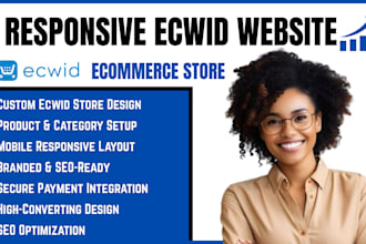 design redesign ecwid ecommerce dropshipping website ecwid product listing