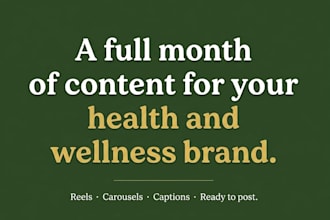 create instagram reels and carousels for your wellness brand