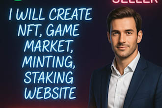 create nft, game, marketplace, minting, staking website