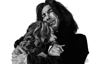 do illustration for video game, concept drawing and portrait