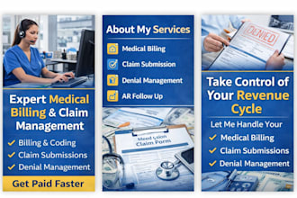 handle your medical billing, claim submissions and denial management profession