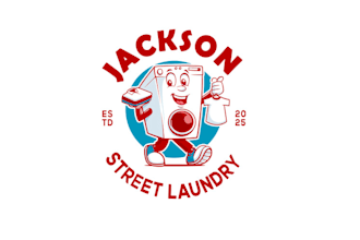 design fun cool laundry service logo