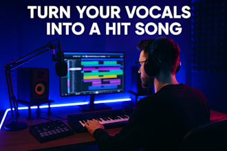 mix your vocals into a fully produced song