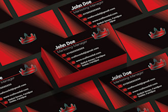 design luxury and modern business cards with qr code