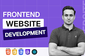 build website, website development, front end developer