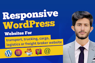 design transport website, trucking website, cargo website, logistics website