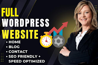 design and redesign complete wordpress website elementor SEO speed