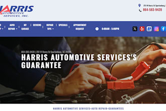 design tire and brake website brake pad replacement website auto repair website