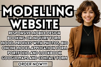 modelling agency website talent agency website agency booking website