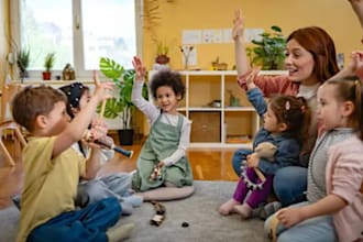 sing and produce children songs, kids music, nursery rhyme poem and kids jingle