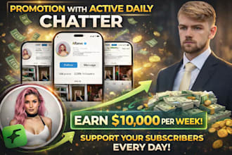 10x daily paying fanvue subscribers, fanvue chatter, fanvue promotion management